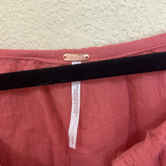 Free People Maria Maria boho Lace Blouse Embroidered top size S - Picture 8 of 8